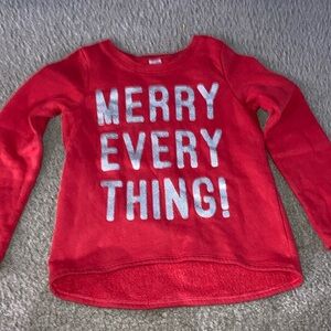 Carter's Red and Silver Holiday Sweatshirt